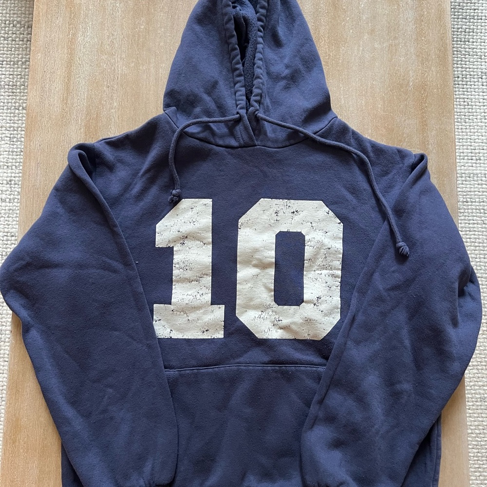 Tilly’s RSQ Women Navy Blue Hoodie with Number 10 - Size XS